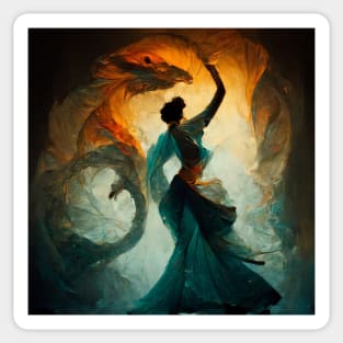 Dance with the Dragon - best selling Sticker